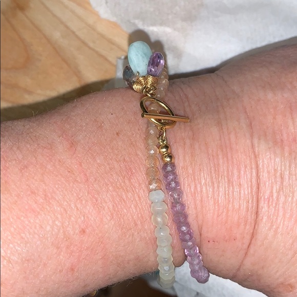 Genuine Gemstone Bracelets*Rubys,Amythest,Peridot - Picture 14 of 16